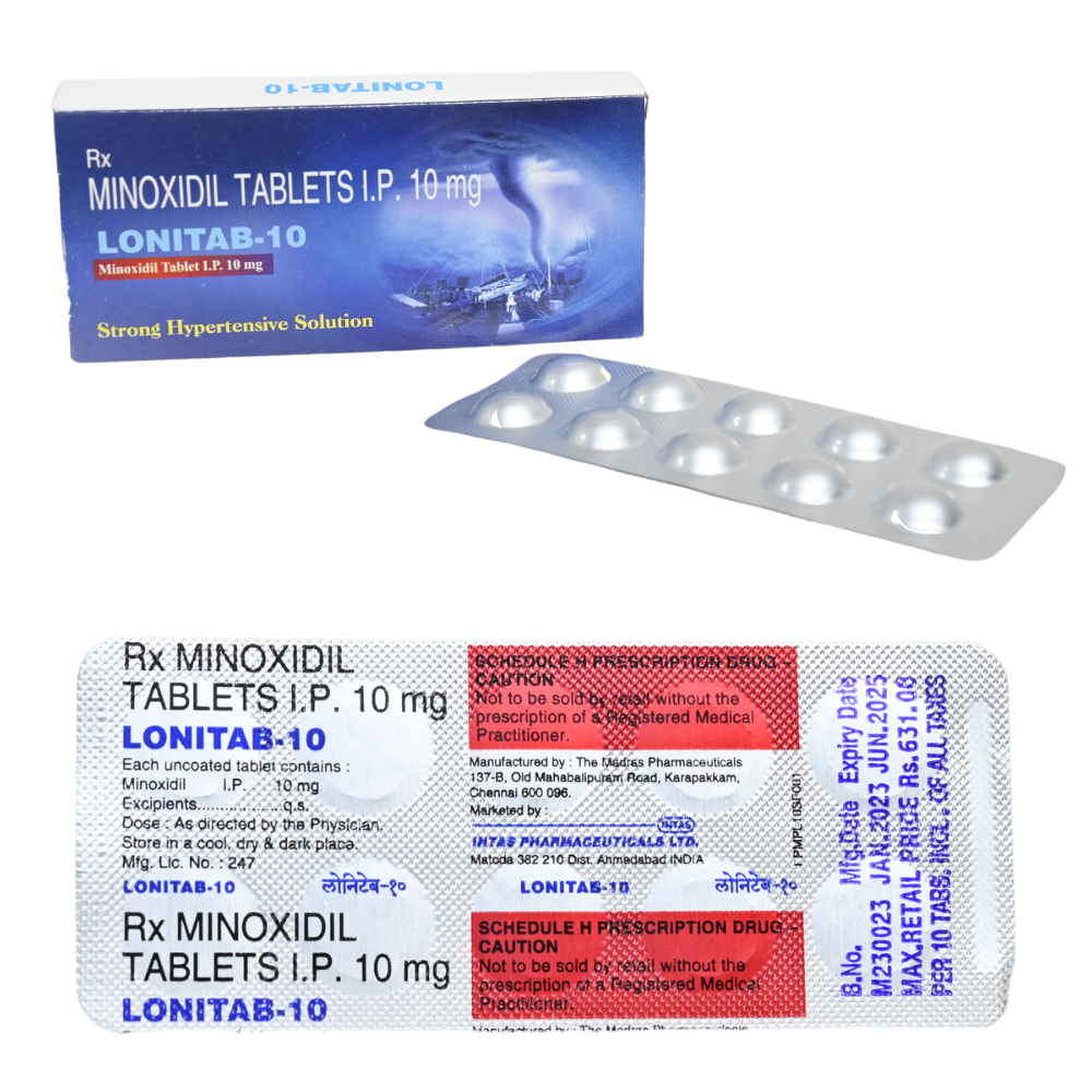Oral Minoxidil 10mg tablets For Hair Loss